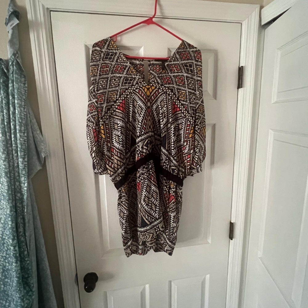 Patterned romper with pockets